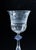Pair of Salviati Engraved Venetian / Murano Glass Wine Goblets or Stems For Sale - Image 11 of 13