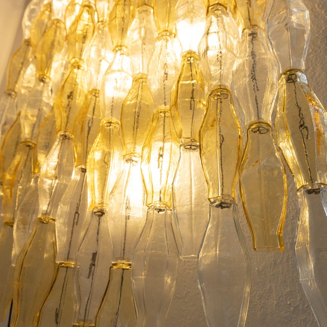 Large Poliedri Murano Glass Wall Lamp, 1950s For Sale - Image 8 of 9