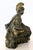 Salvaged from late 19th century a Victorian mantel clock figurine. This figurine has a hollow interior mimicking bronze or...