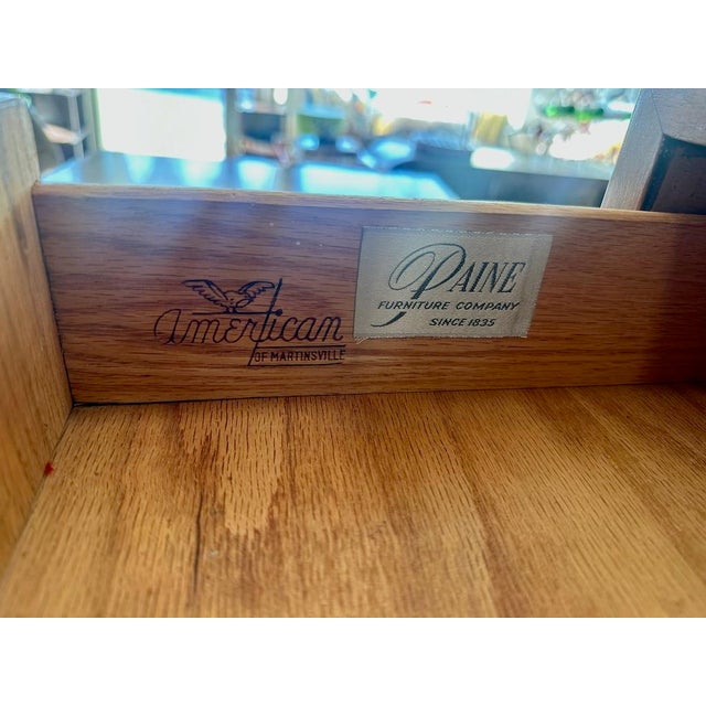 Wood 1960s Rare Design American of Martinsville Highboy Dresser For Sale - Image 7 of 10