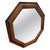 Antique Early 20th Century Octagonal Oak Wall Mirror, 1920s For Sale - Image 6 of 6