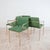 Forest Green Hollywood Regency Chairs in Green Fabric and Gold Metal, 1970s, Set of 4 For Sale - Image 8 of 14