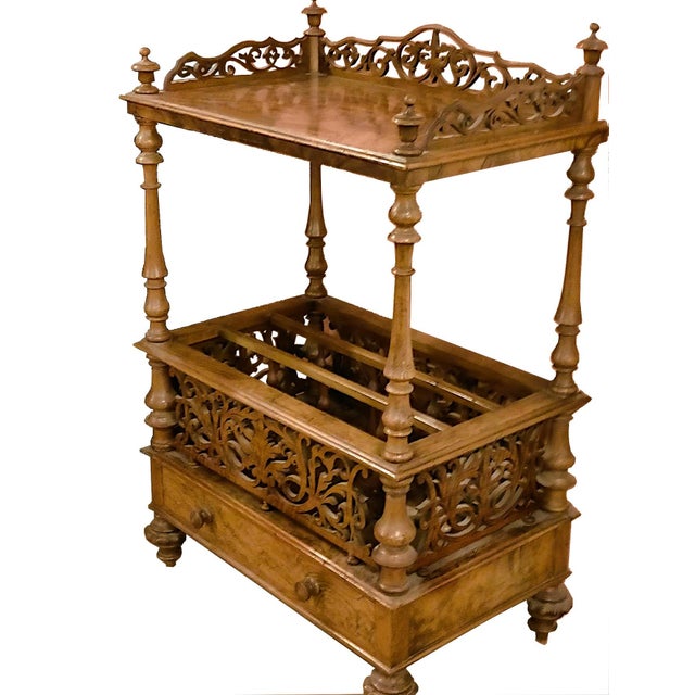Wood Bolognese Etagère in Olive Tree and Briar, 19th Century For Sale - Image 7 of 7