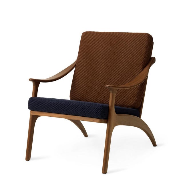 Lean Back Lounge Chair in Nabuk Teak by Warm Nordic For Sale - Image 4 of 14
