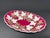 Antique Hand-Painted Bavarian Porcelain Cranberry & Gilt Botanical Serving Dish c.1900 For Sale In Seattle - Image 6 of 8