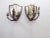 Wood 18th Century Italian Silvered Three Arm Wall Sconces - a Pair For Sale - Image 7 of 7