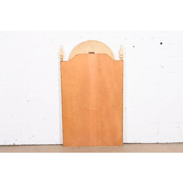 Cream John Widdicomb Neoclassical Painted and Gold Gilt Large Wall Mirror, 1950s For Sale - Image 8 of 10