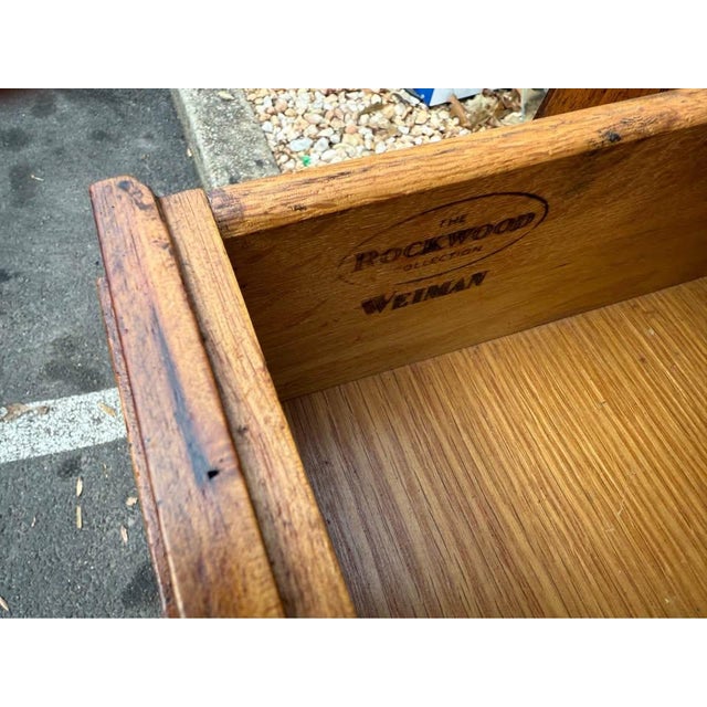 Welman Rockwood Collection Walnut Inlaid Server or Console Table. For Sale - Image 10 of 12