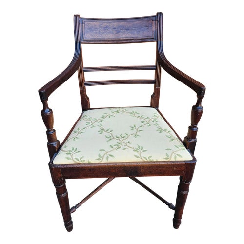 18th Century George III Mahogany Armchair