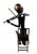 2000 - 2009 Ruiz "First Violin" Limited Edition Polychrome Bronze Musician Sculpture (25/80) For Sale - Image 5 of 7