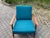 Mid-Century Petrol and Teak Easy Chair from Wilhelm Knoll Antimott, 1965 For Sale - Image 16 of 18