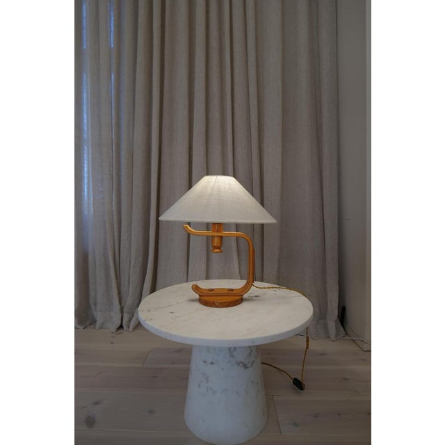 Mid-Century Modern Sculptural Table Lamp in Pine from Hans Agne Jakobsson, 1970s For Sale - Image 9 of 11