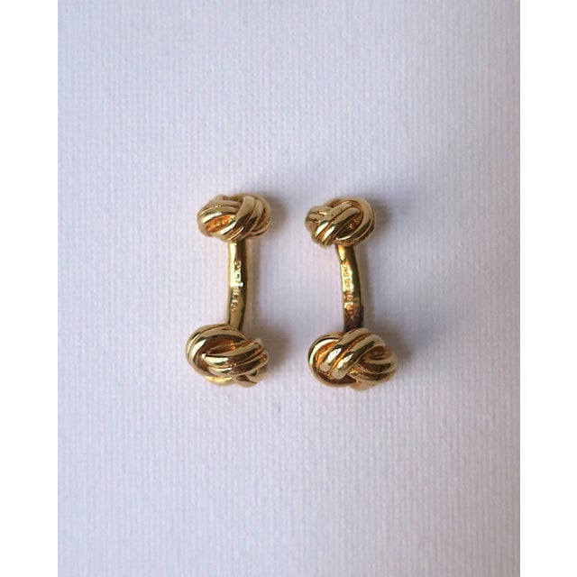 Metal Knot Cufflinks After Tiffany & Co For Sale - Image 7 of 7