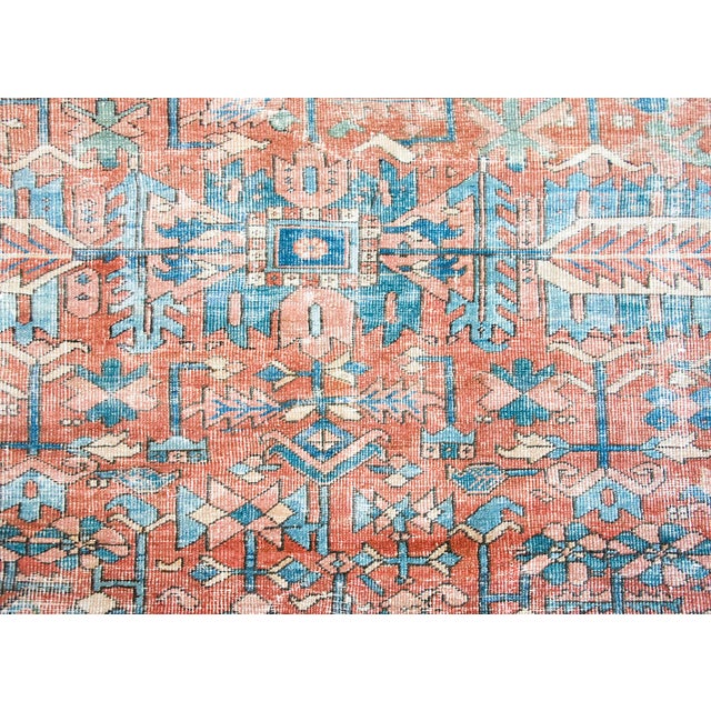 Early 20th Century Persian Heriz Rug For Sale - Image 10 of 15