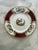 Myott Son & Co. 1930s Myott Staffordshire Chelsea Bird Salad Plates Burgundy Gold English China - Set of Eight (8) 7 7/8” For Sale - Image 4 of 11