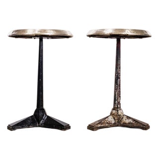 Fischel Cast Bistro Cafe Tables, 1930s, Set of 2 For Sale