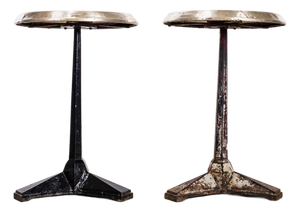 Fischel Cast Bistro Cafe Tables, 1930s, Set of 2