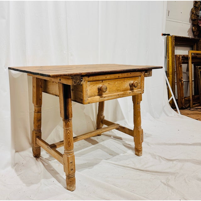 Antique Spanish Colonial Tavern Table, 18th C For Sale - Image 4 of 12