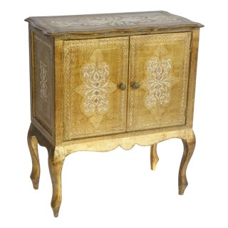 Large Vintage Florentine Wooden Chest, 1950s For Sale