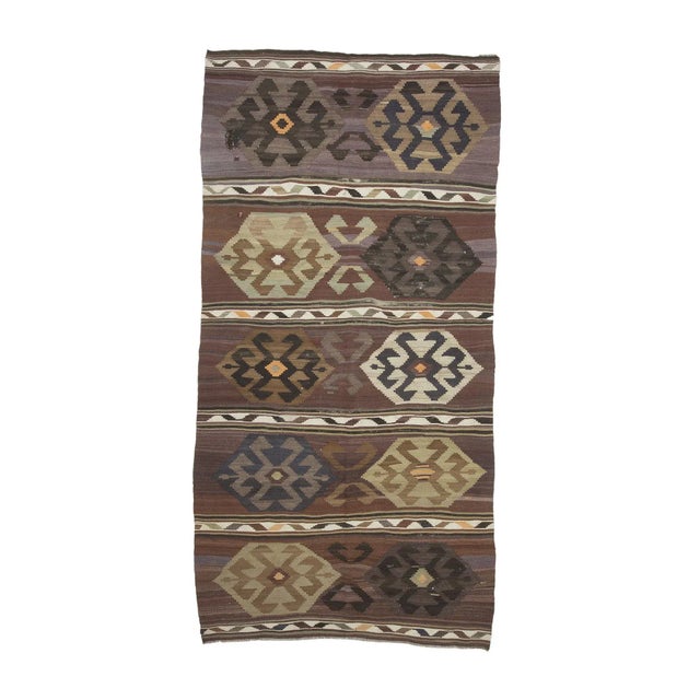 Textile Vintage Kilim Rug For Sale - Image 7 of 7