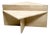 Low Triangular Travertine Table, 1970s For Sale