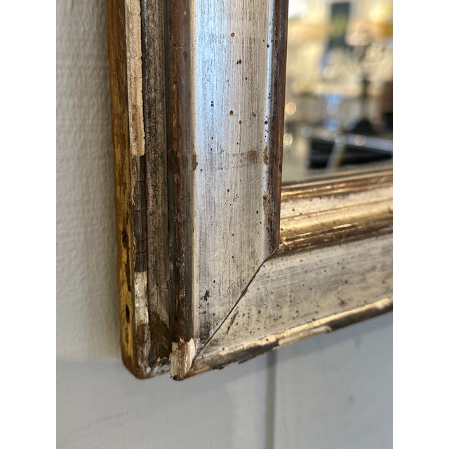 Antique Silver Gilt Wall Mirror For Sale In Philadelphia - Image 6 of 8