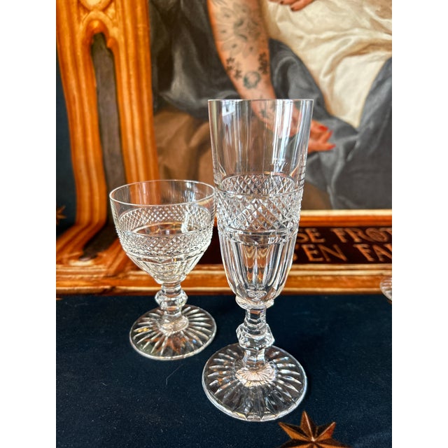 Flut Trianon Saint Louis Glasses, Set of 2 For Sale - Image 4 of 4