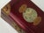 1960s Vintage Chinese Rosewood Jewelry Box With Brass Fittings and Carved Jade Inlay For Sale - Image 5 of 7