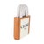 Contemporary Natural Tan Canvas Calfskin Mini Vertical Cabas For Sale - Image 3 of 9
