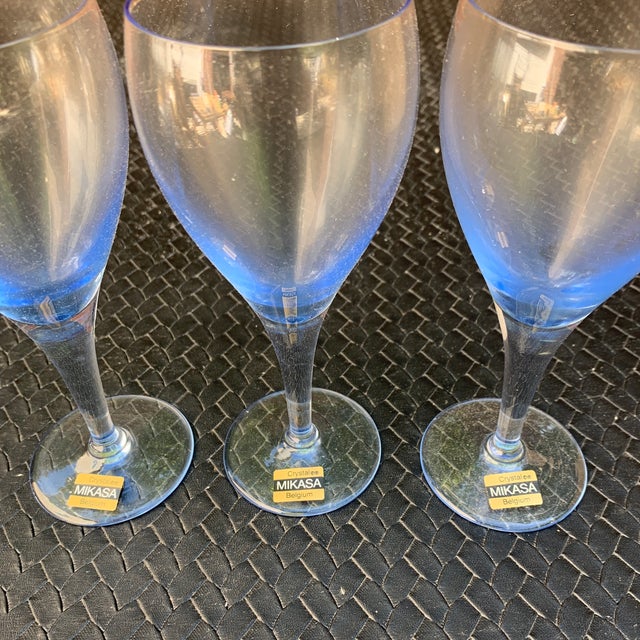 Azure Vintage Mikasa Wine Glasses Set of 3 Chairish