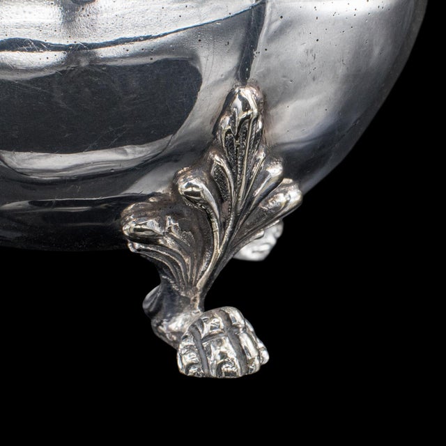 Antique Sugar Bowl, English, Silver Plate, Table Dish, Montieth Style, Victorian For Sale - Image 10 of 12
