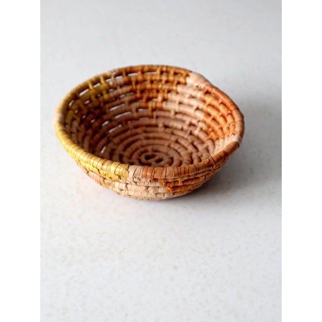 Mid 20th Century Vintage Coil Basket Bowl For Sale - Image 5 of 8