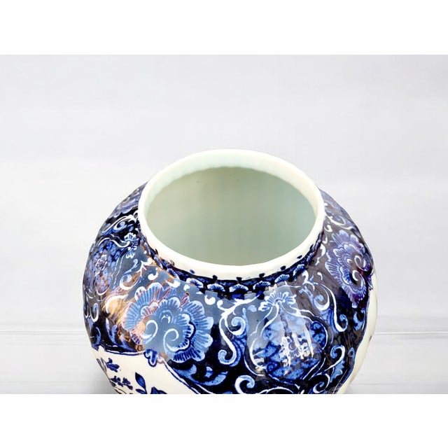 Delft Blue Garniture Set from Royal Sphinx, Maastricht, 1959, Set of 3 For Sale - Image 17 of 18