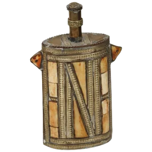 Moroccan Brass Berber Tribal Decorative Flask