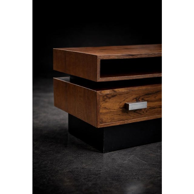 1960s Vintage Scandinavian Ambassador Console with Mirror from Fröseke Nybrofabriken Ab, 1970s, Set of 2 For Sale - Image 5 of 18