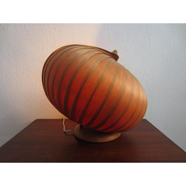 Large Mid-Century Slatted Table Lamp, 1960s For Sale - Image 4 of 8
