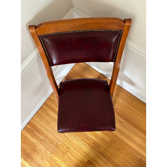 1990s 1990s Rms Titanic Artifact Collection Leather Chair For Sale - Image 5 of 12