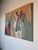 Large Vintage Abstract Figurative Acrylic Painting on Canvas by Hamzik For Sale - Image 4 of 11