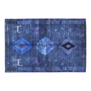 Vintage Gabbeh Knotted Wool Rug, 4'3''x6'6'' For Sale