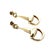 Metal Roberto Coin 18k Yellow Gold Horsebit Drop Earrings, A Pair For Sale - Image 7 of 9