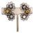 Vintage 1960s Signed Ornella Italy Clear Beaded Clear & Faux-Citrine Clip Earrings-2 Pieces For Sale