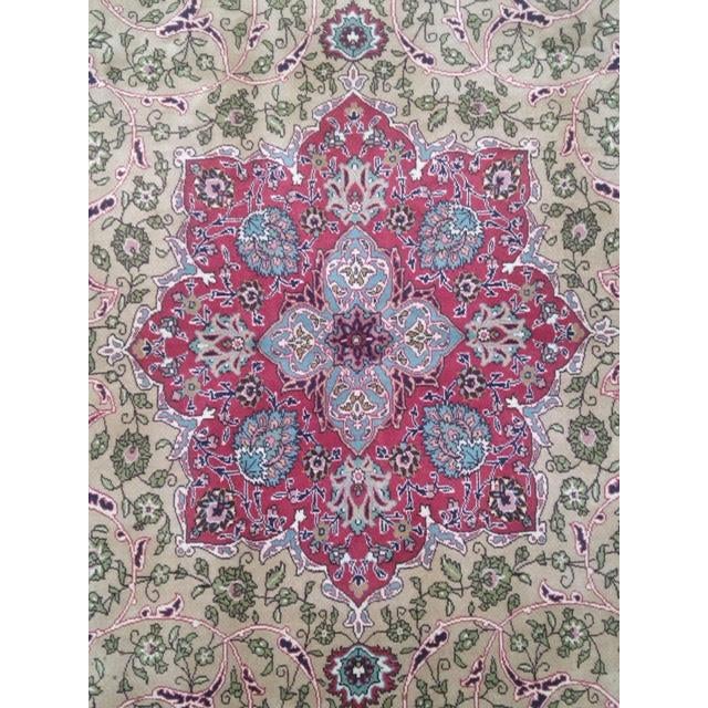 Wool pile genuine hand made very fine Persian Tabriz