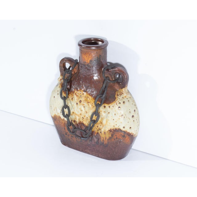 Carstens Tönnieshof Carstens Tönnieshof “Luxus” West German Vase With Chain For Sale - Image 4 of 8