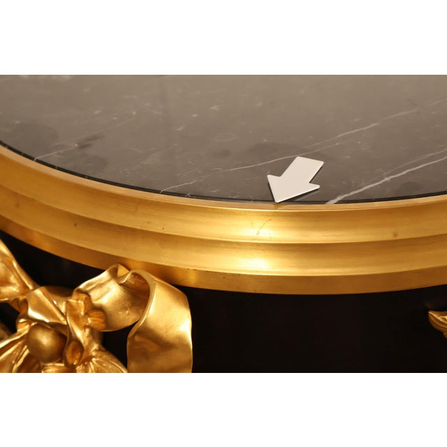 Fine Quality Bronze And Marble Louis XVI Style Gueridon Table For Sale - Image 17 of 18