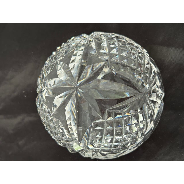 English Vintage Waterford Crystal Glandore Rose Bowl / Vase For Sale - Image 3 of 6