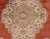 Mid 20th Century Turkish Oushak Rug in Orange Red, Light Green, Warm Taupe and Cream Colors For Sale In Atlanta - Image 6 of 10