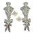 Antique Reproduction Plaster Wall Candle Holders/ Sconces With Bows by Gargoyles Studio - A Pair For Sale