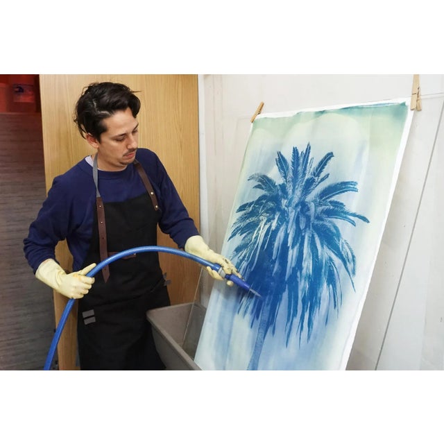 "Yosemite Blue Mountain" Geological Cyanotype on Watercolor Paper by Kind of Cyan For Sale - Image 11 of 13