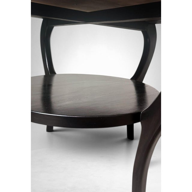 Mid 20th Century Art Deco Ebonized Walnut Coffee Table, Italy For Sale - Image 16 of 18