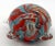 Glass Vintage Murano Glass Turtle Sculpture With Red and Aqua Ribbon Cane Shell For Sale - Image 7 of 7